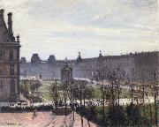 Camille Pissarro The Carrousel,autumn morning oil painting reproduction